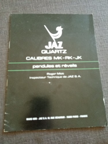 Rare 1978 jaz pendules - rare,