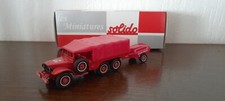 DODGE 6X6 GMC + REMORQUE MOTO POMPE SOLIDO HACHETTE 1/50