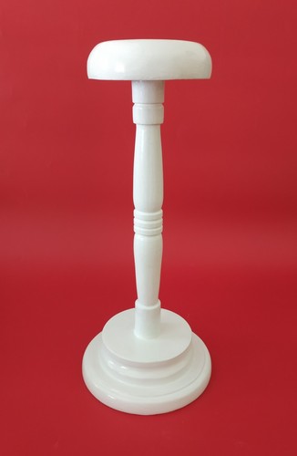 Porte chapeau blanc bois - chapeau,