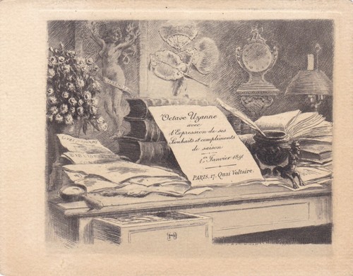 Rare 1891 octave uzanne - ✒,