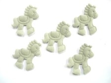 LOT 5 APPLIQUES TISSUS : poney