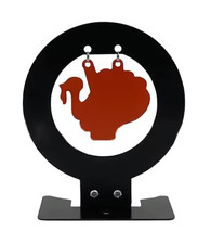 Cible métallique à rabat