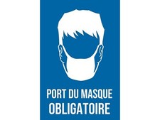 plaque PVC - Port du Masque
