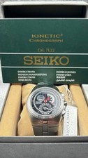 Montre Seiko Arctura Kinetic 7L22-0AA0 modèle Chrono cadran noir en acier...