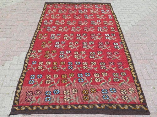 Ancien grand kilim turc - ,, tapis
