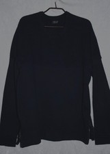 Pull sweat bi-matière Zara MAN bleu marine M/L