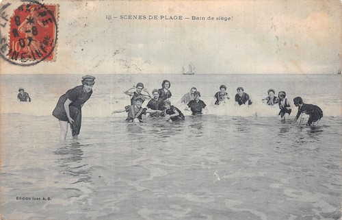 Scenes plage bain de - 76,