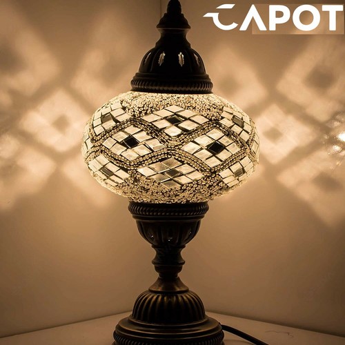 Lampe bureau mosaïque - lampe, en