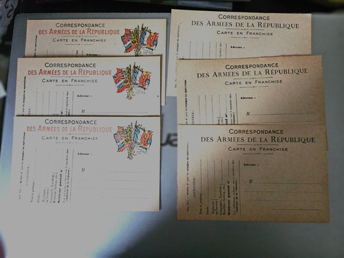 Correspondance des armees - des, de