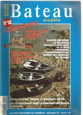 MODEL BOAT N°18 PLAN: FLAT, ANNEX, CANOE / DILIGENT / L'HERMIONE