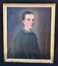 Portrait ancien huile sur