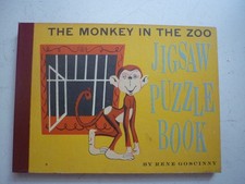 GOSCINNY /  THE MONKEY IN THE ZOO JIGSAW  PUZZLE BOOK   / USA  1949 LIVRE PUZZLE