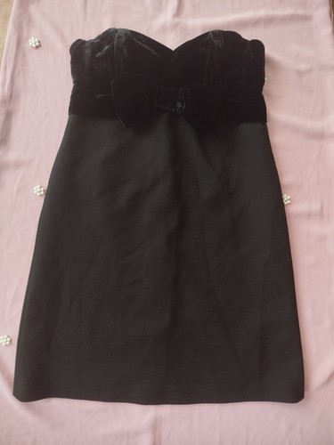 Maje robe bustier - mini, noir