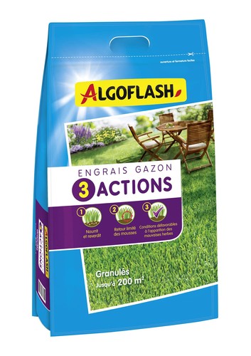 Engrais gazon actions - engrais,