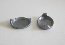 PLAYMOBIL (1411) TABLEWARE - set of 2 grey oval dishes