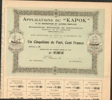 DECO => Applications du "KAPOK" à la Navigation (SAINT-ETIENNE) (A)