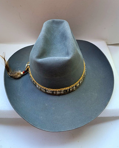 Resistol gray felt western - gray,