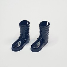 Antique accessory for Barbie black boots shoes horse sneakers platform