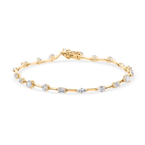 Bracelet chaîne jaune - bracelet, en