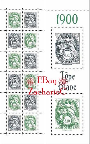 Carnet type blanc - blanc, 1900