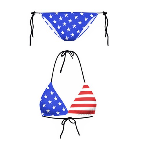 Set american flag bikini - american,