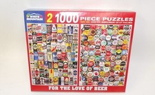 White Mountain USA 2 - 1000 Piece Jigsaw Puzzles - For the Love of Beer