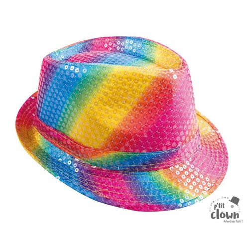 Chapeau paillettes multi - chapeau,