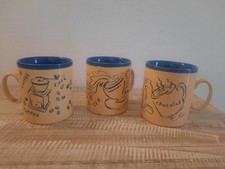 Lot de 3 mugs anglais de la