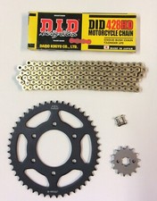 DID Gold Heavy Duty Chain And JT Sprocket Upgrade Kit Yamaha YZF-R125 MT-125 