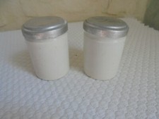2 Small Earthenware Pharmacy Ointment Jars