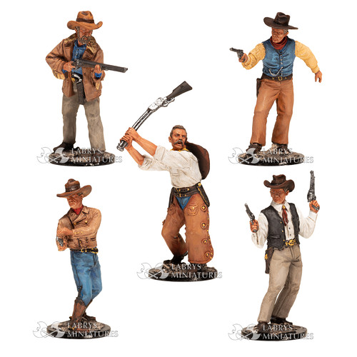 Lot figurines cowboys - de,