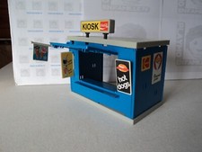 PLAYMOBIL vintage city life town kiosque stickers pub panneaux set 3418 de 1984