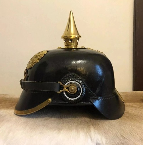 Casque cuir prussien - casque,