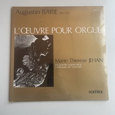 Augustin Barie - L&#039;oeuvre pour orgue - Jehan SOLSTICE SOL 17 - LP SEALED 1980
