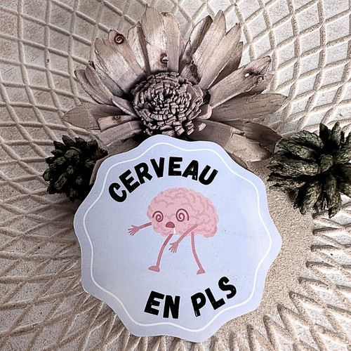 Stickers couleur cerveau - stickers,