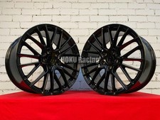4X roues multi rayons noires 20" 5X130 adaptées pour Porsche Cayenne E3 GT...