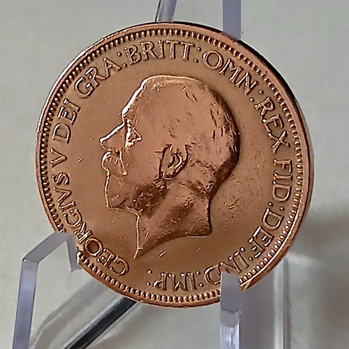 Pièce half penny - de,