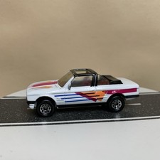Matchbox BMW 323i E30 3 Series Cabriolet White/Multicolor Graphics 1:58 NM
