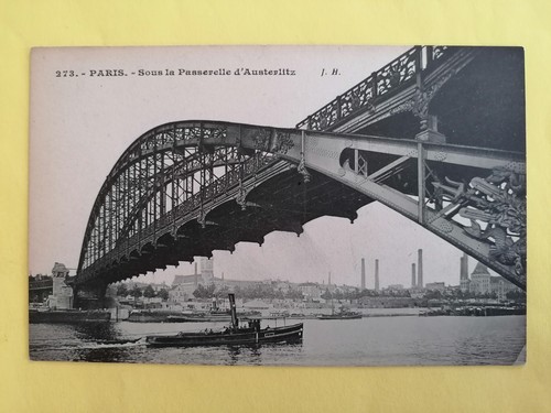 Cpa paris bateau sous - 75-, la