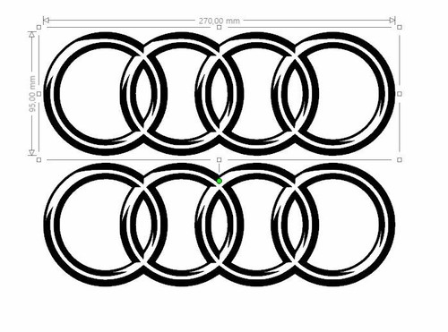 Stickers audi logo vinyl - audi,