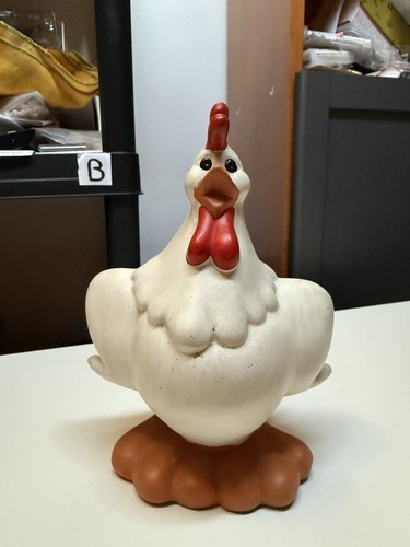 Figurine poule céramique - figurine, en
