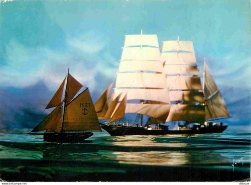 Carte postale bateaux - -,