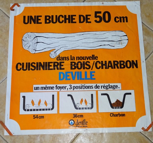 Ancienne affiche pub usine - pub,