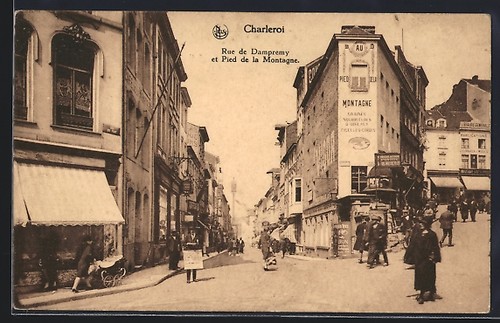Cpa charleroi rue dampremy - cpa,