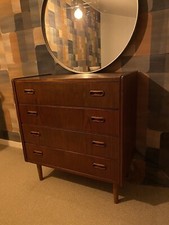 Commode Scandinave Vintage plaquage Teck