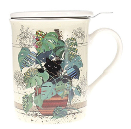 Tisanière porcelaine chat - tisanière,