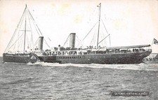 Carte postale bateau à vapeur