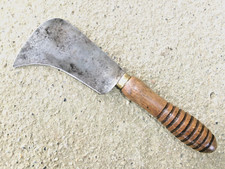 ANCIEN COUTEAU A CUIR 23,8CM -