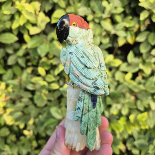 Sculpture perroquet pierres - sculpture,