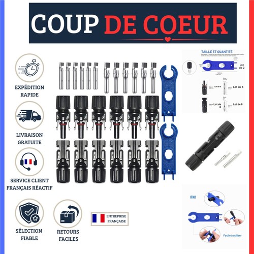Paires connecteur solaire - 6,